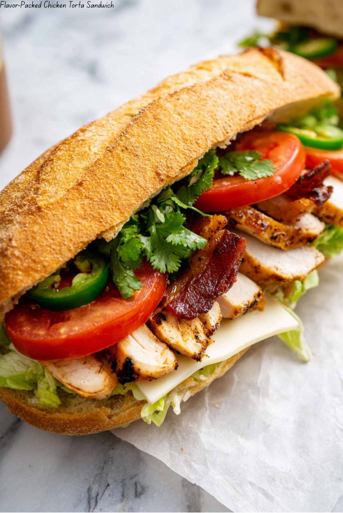 Flavor-Packed Chicken Torta Sandwich