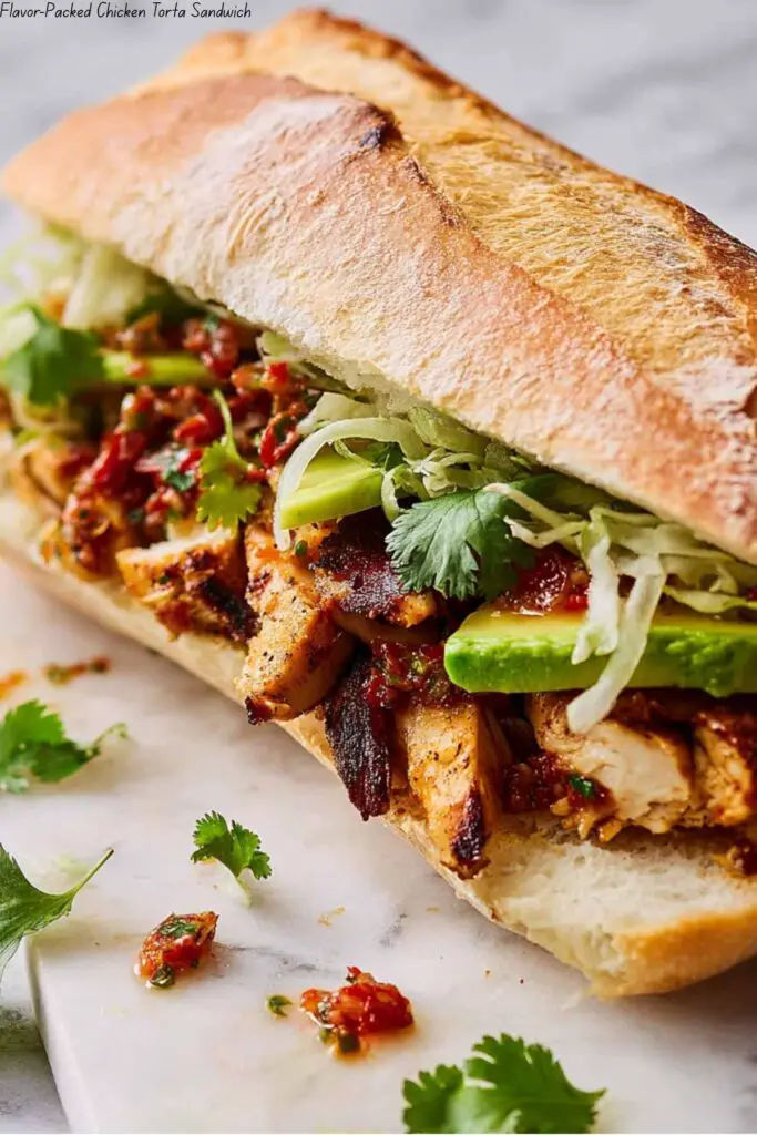 Flavor-Packed Chicken Torta Sandwich 4 Flavor-Packed Chicken Torta Sandwich