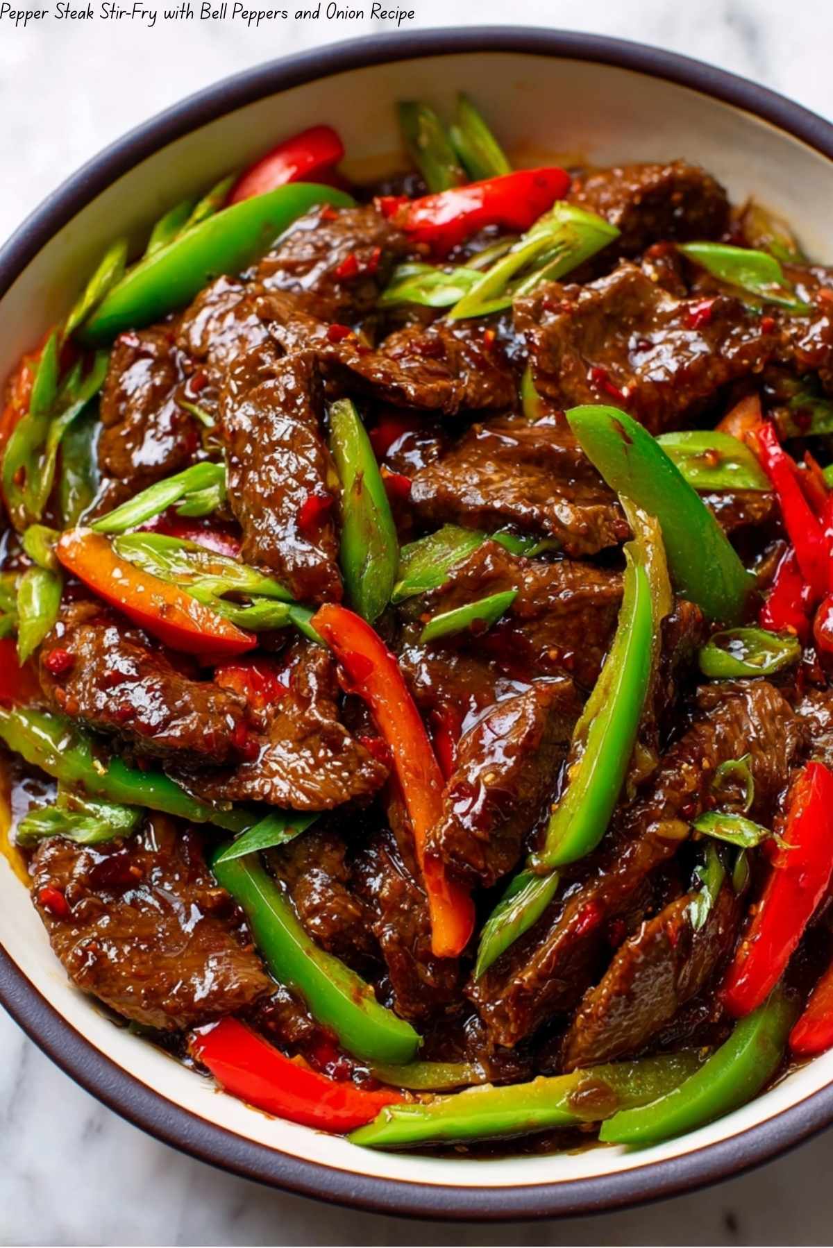 Pepper Steak with Bell Peppers and Onion