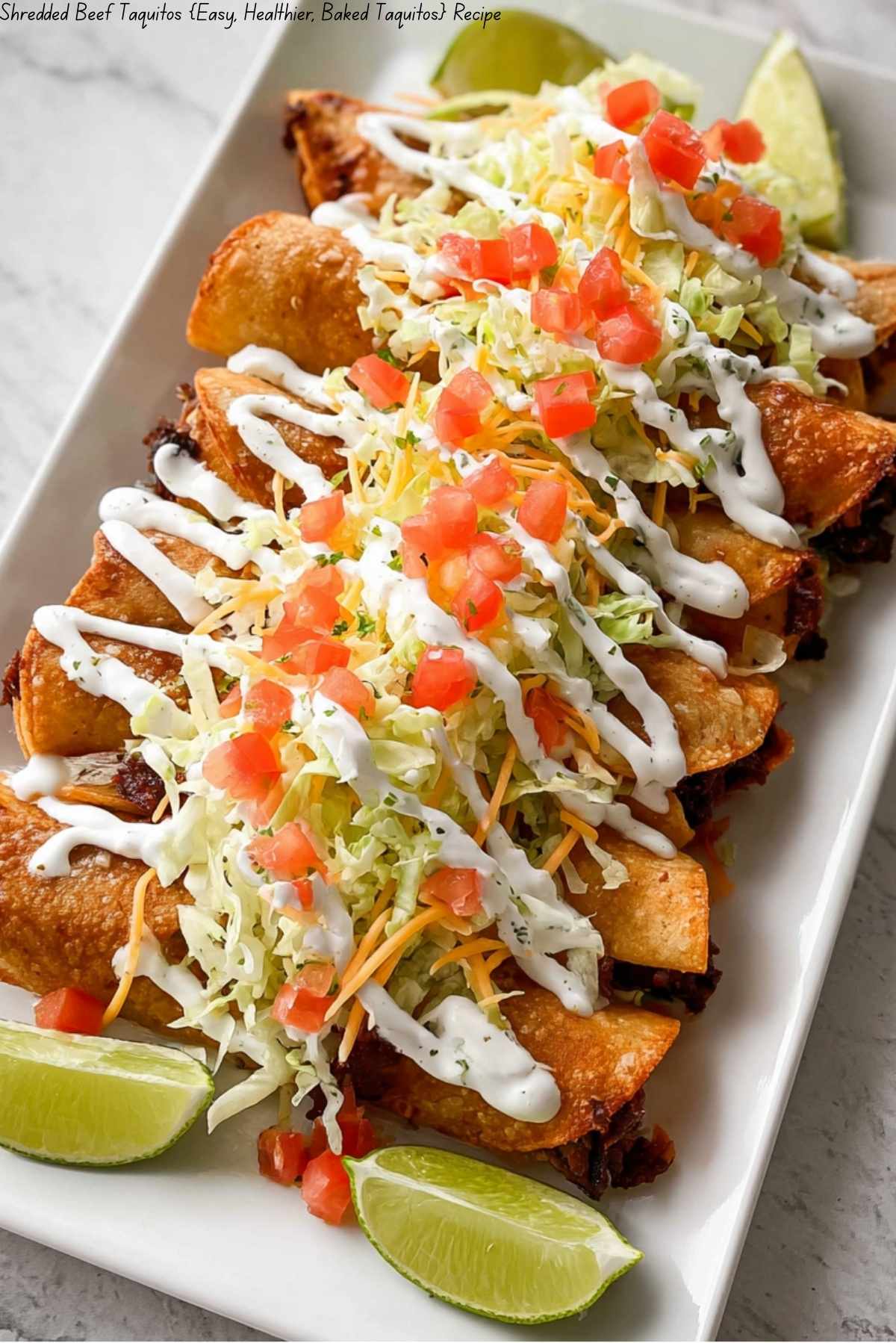 Shredded Beef Taquitos {Easy, Healthier, Baked Taquitos}