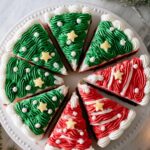 Frosted Christmas Brownies