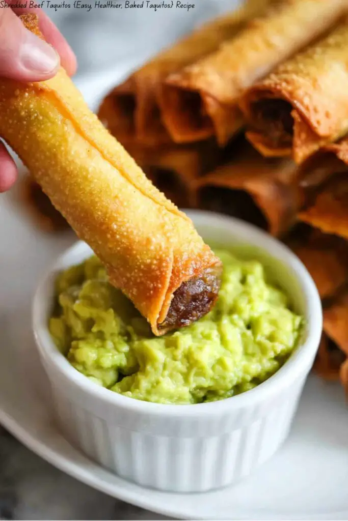 Shredded Beef Taquitos {Easy, Healthier, Baked Taquitos} 4 Shredded Beef Taquitos {Easy, Healthier, Baked Taquitos}