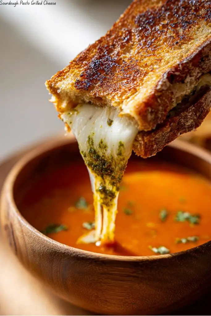 Sourdough Pesto Grilled Cheese 4 Sourdough Pesto Grilled Cheese