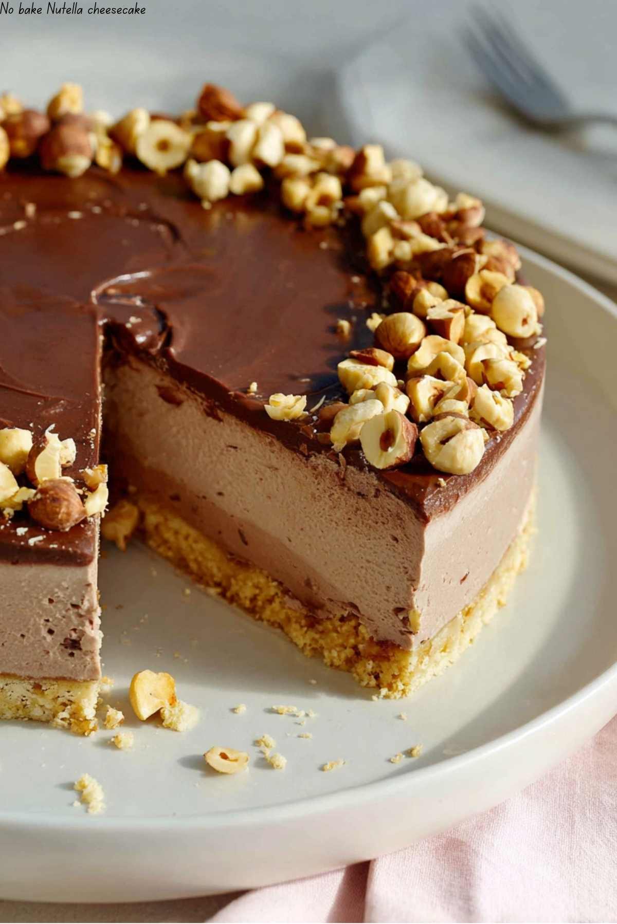 No Bake Nutella Cheesecake