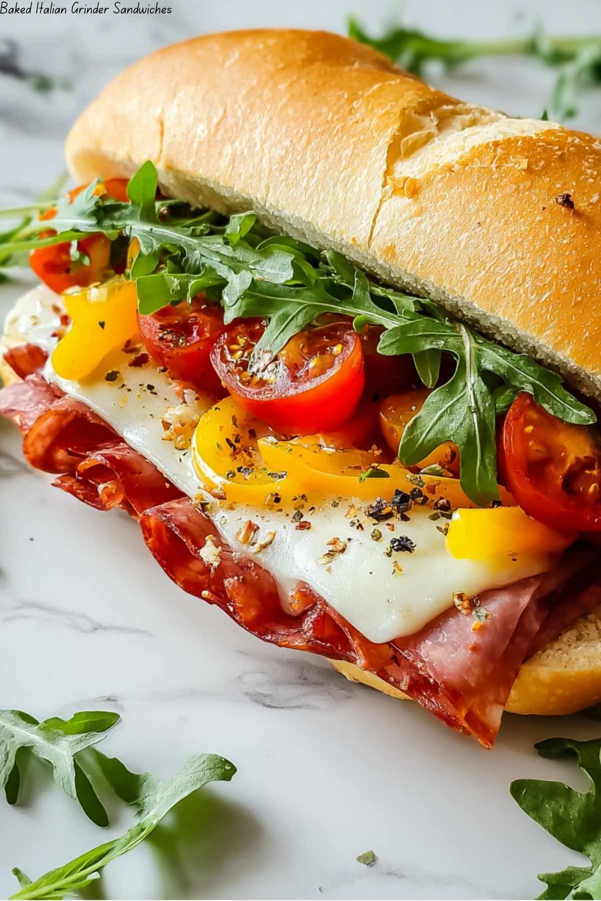 Baked Italian Grinder Sandwiches