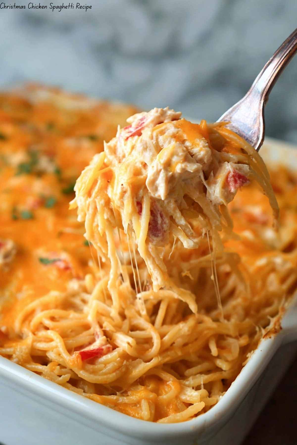 Christmas Chicken Spaghetti