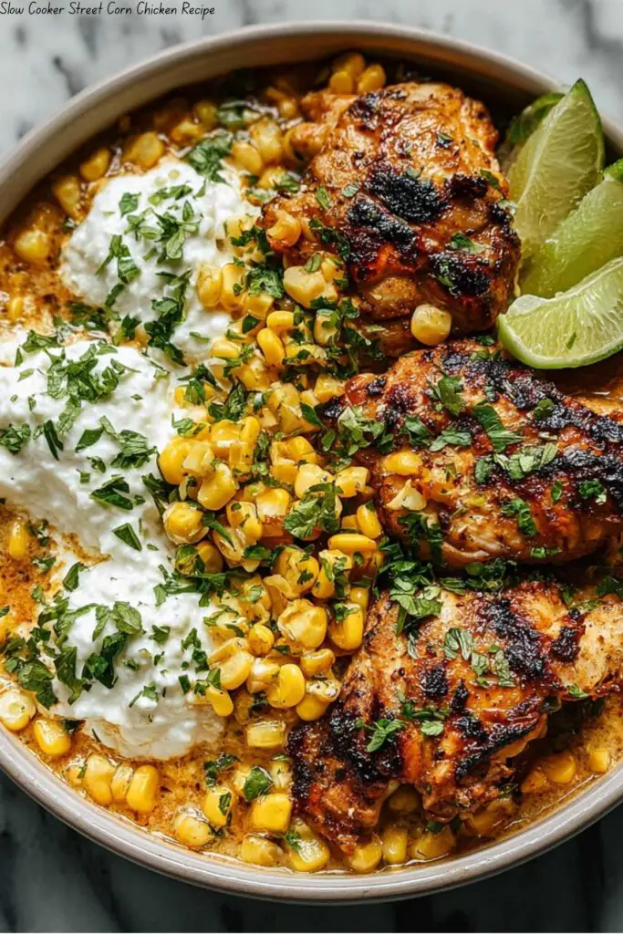 Slow Cooker Street Corn Chicken Recipe 4 Slow Cooker Street Corn Chicken Recipe