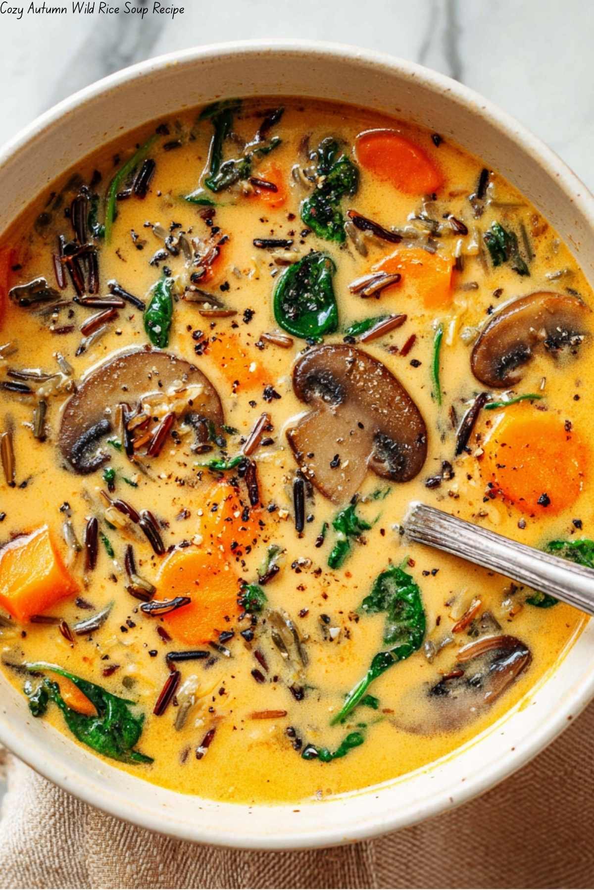 Cozy Autumn Wild Rice Soup