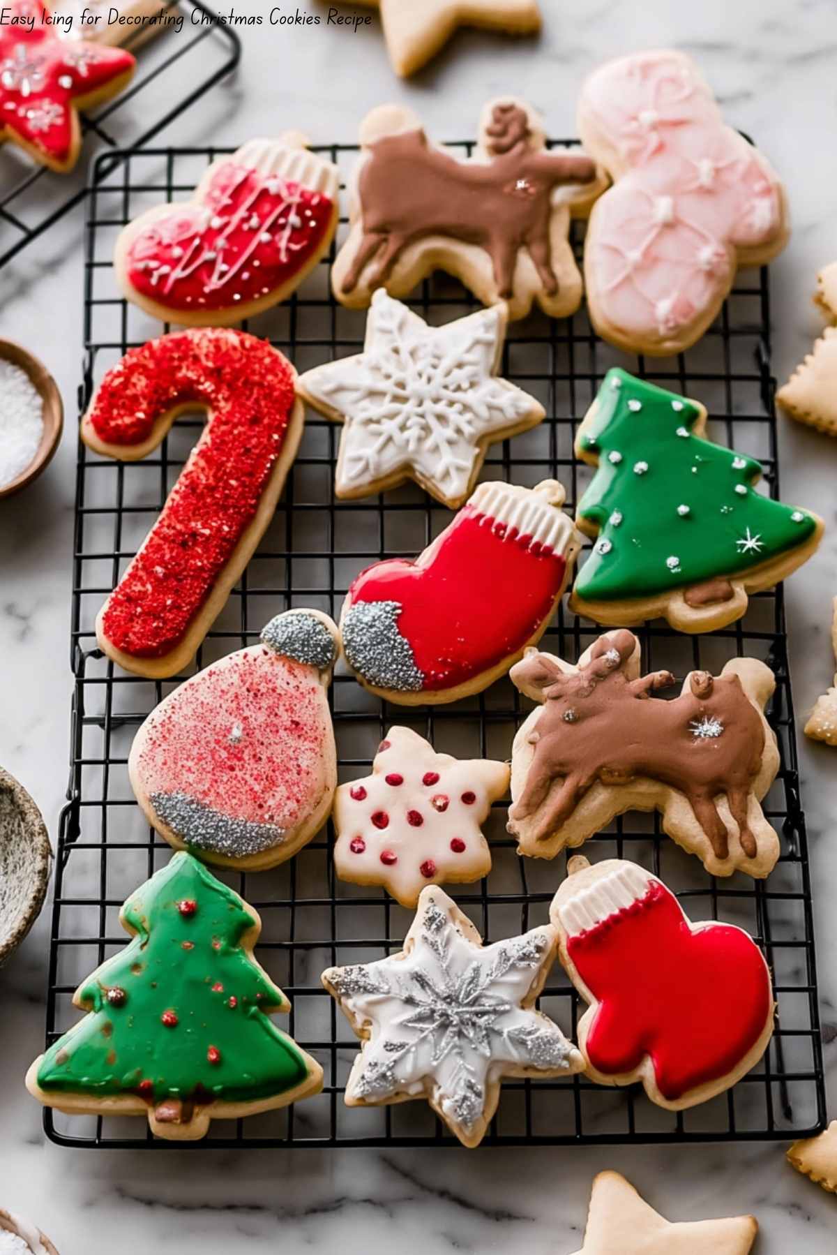 Easy Icing for Decorating Christmas Cookies