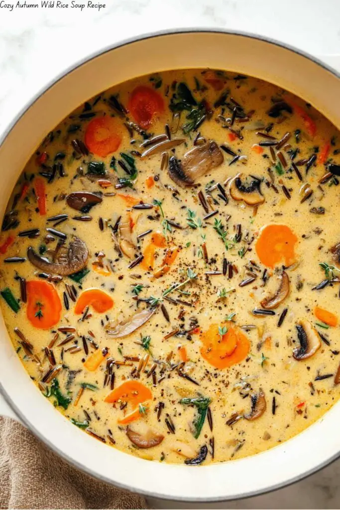 Cozy Autumn Wild Rice Soup 4 Cozy Autumn Wild Rice Soup