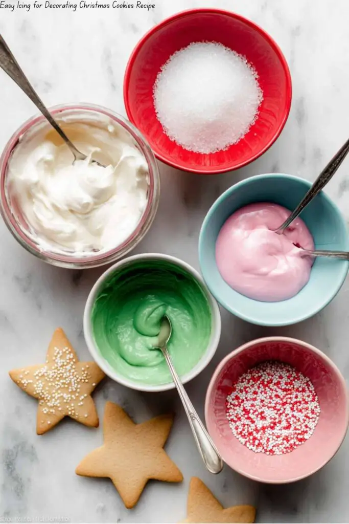 Easy Icing for Decorating Christmas Cookies