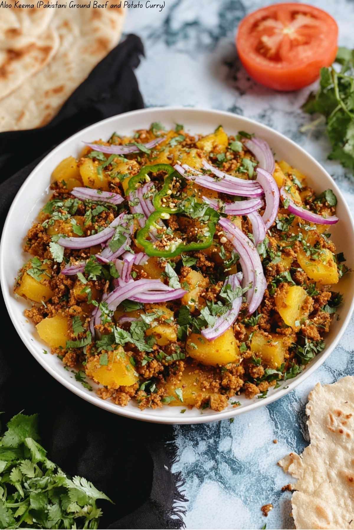 Aloo Keema (Pakistani Ground Beef and Potato Curry)