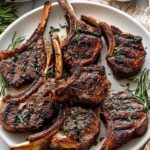 Garlic Rosemary Grilled Lamb Chops for Christmas Dinner