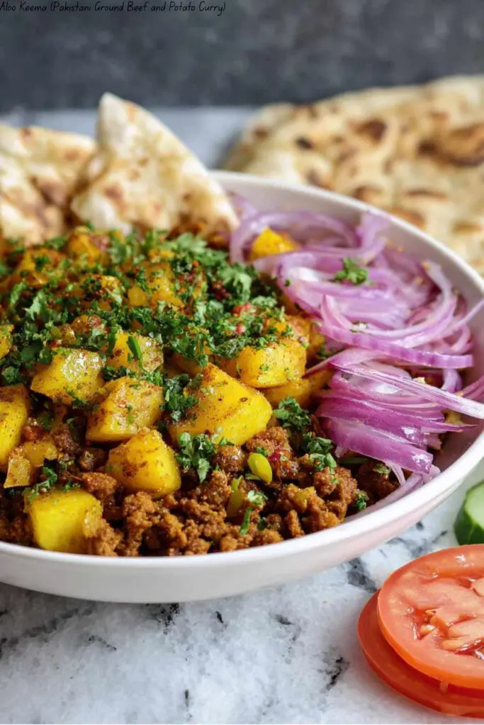 Aloo Keema (Pakistani Ground Beef and Potato Curry)