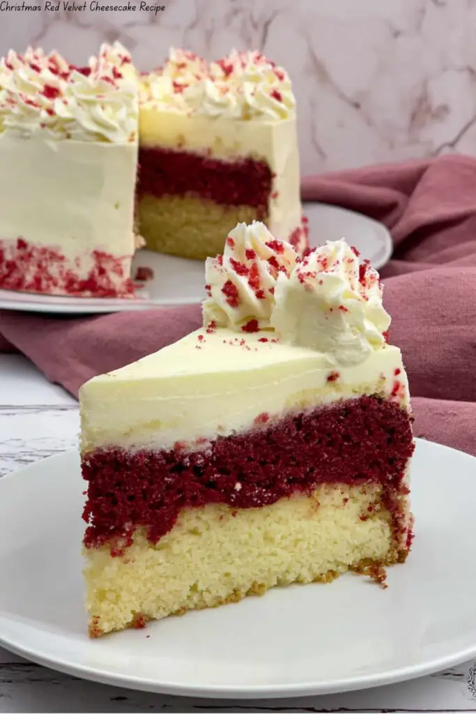 Christmas Red Velvet Cheesecake 4 Christmas Red Velvet Cheesecake