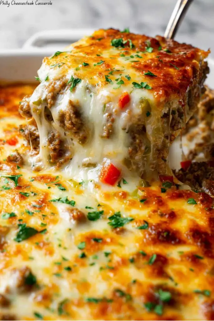 Philly Cheesesteak Casserole