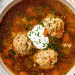 Romanian Meatball Soup (Ciorba de Perisoare)