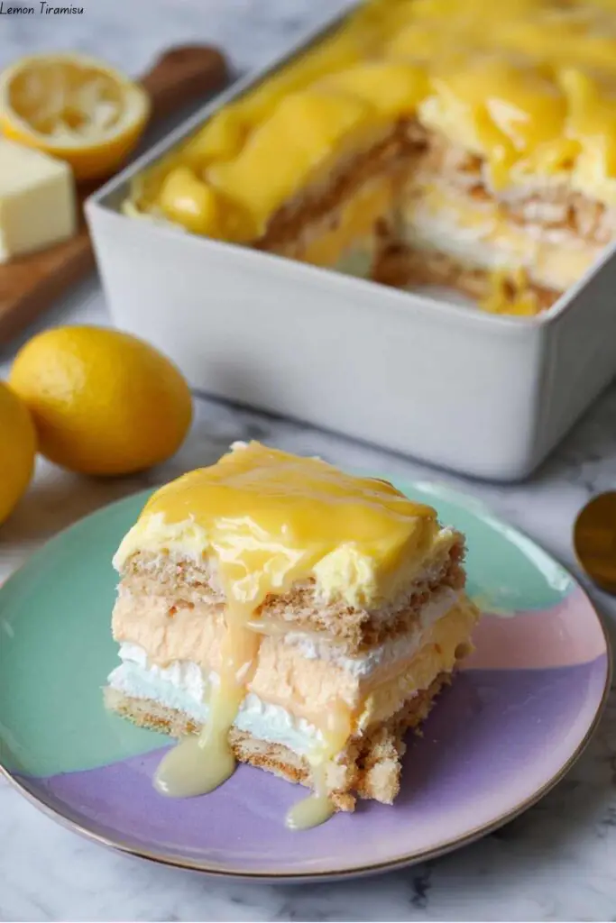 Lemon Tiramisu 4 Lemon Tiramisu