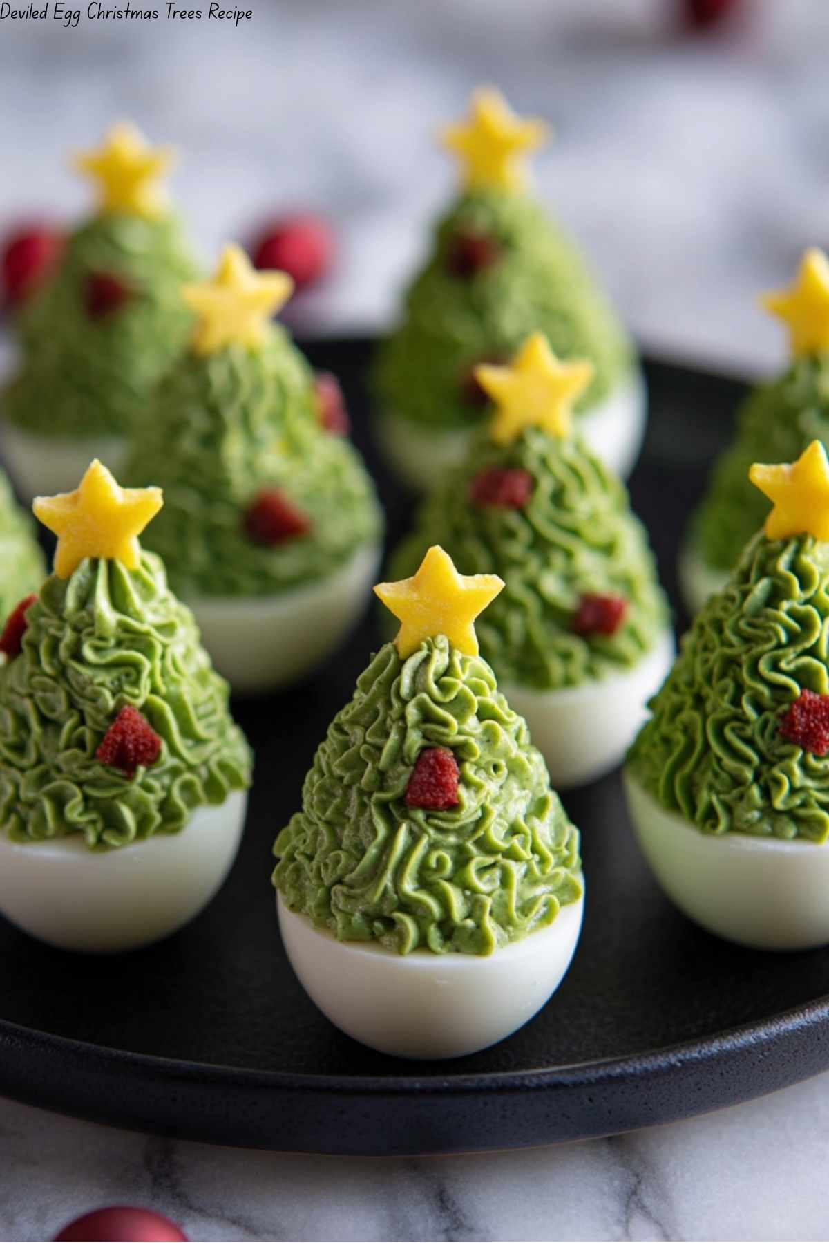 Deviled Egg Christmas Trees