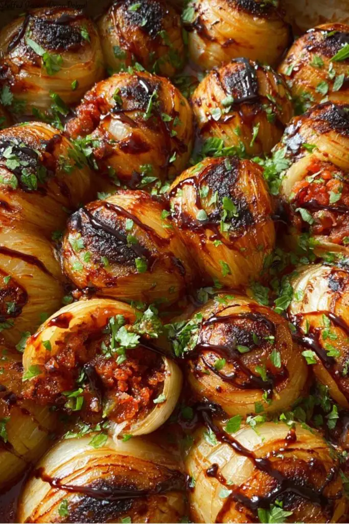 Stuffed Onions (Onion Dolma) 4 Stuffed Onions (Onion Dolma)