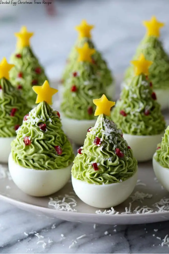 Deviled Egg Christmas Trees