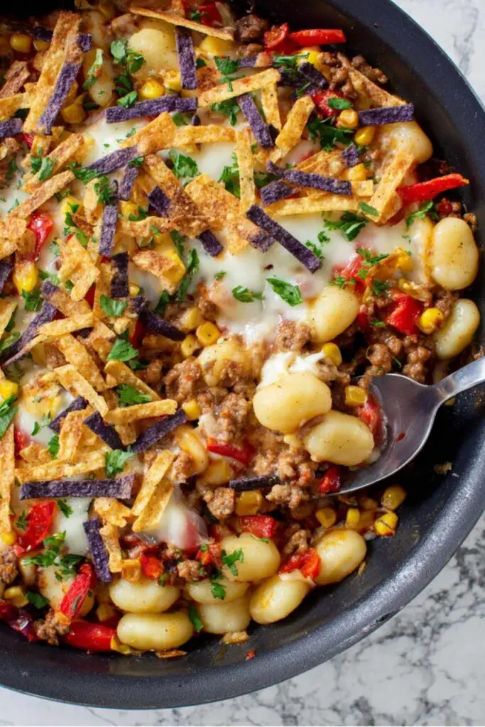 Taco Gnocchi Skillet