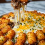 Quick Ground Beef Recipe (Tater Tot Casserole)