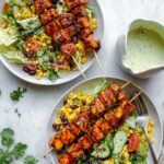 BBQ Chicken Skewer Salad