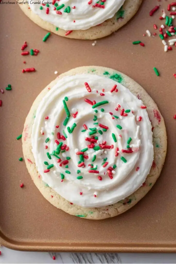 Christmas Funfetti Crumbl Cookies
