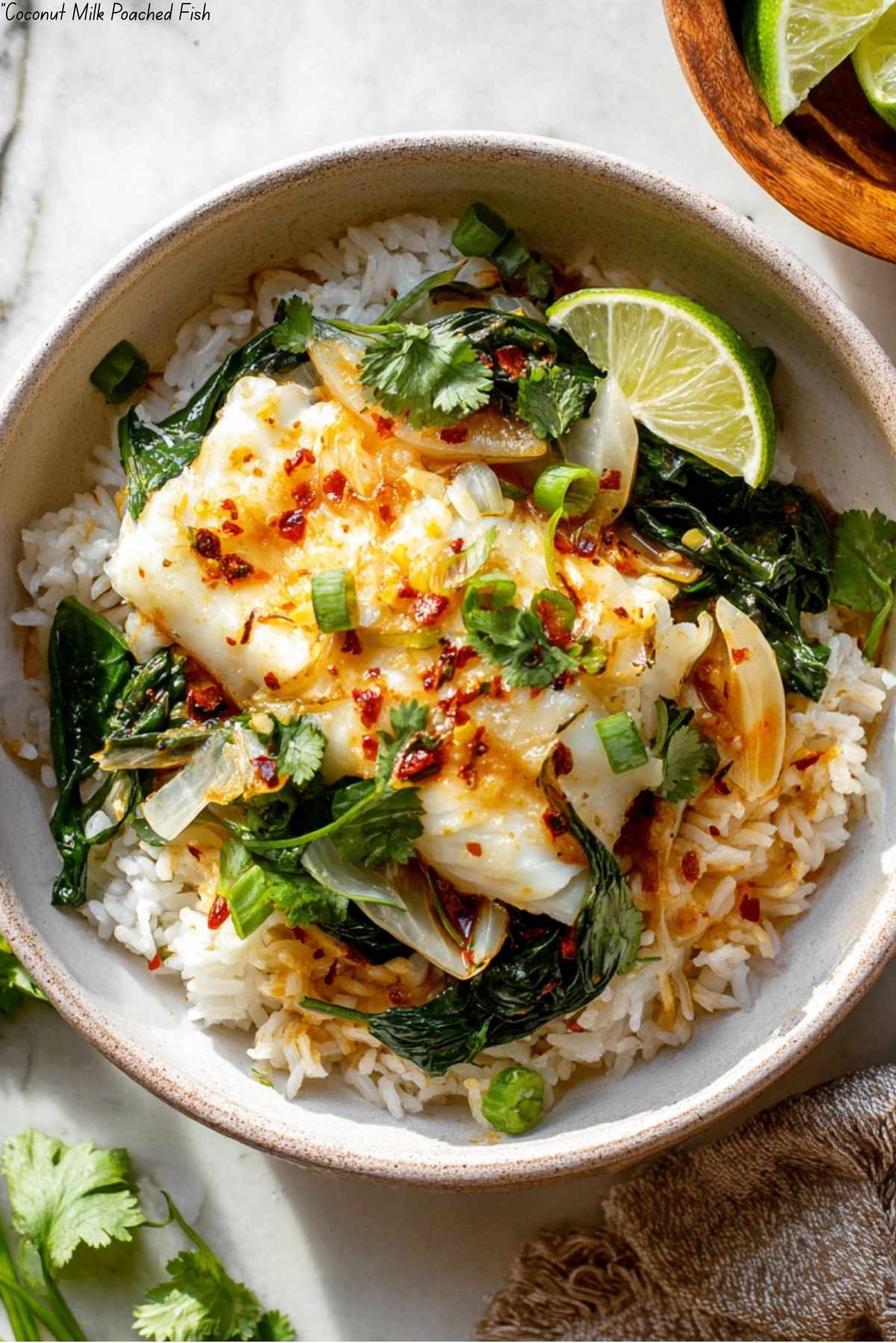 Coconut Milk Poached Fish