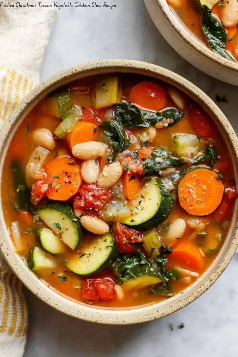 Festive Christmas Tuscan Vegetable Chicken Stew
