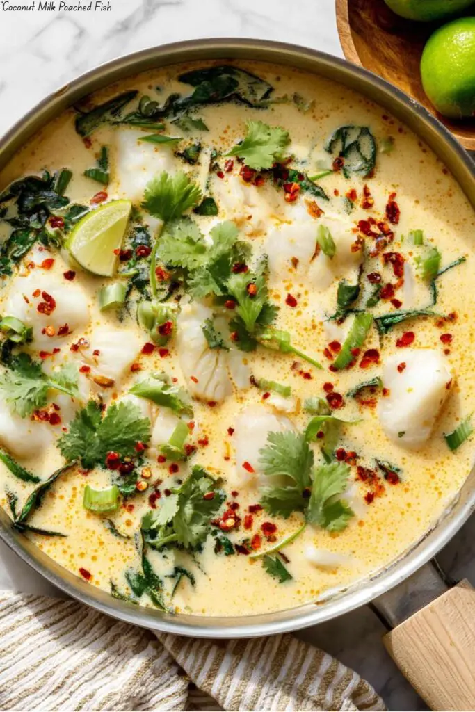 Coconut Milk Poached Fish 4 Coconut Milk Poached Fish