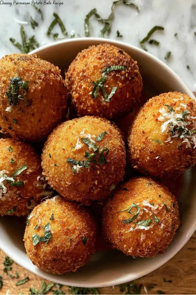 Cheesy Parmesan Potato Balls 4 Cheesy Parmesan Potato Balls