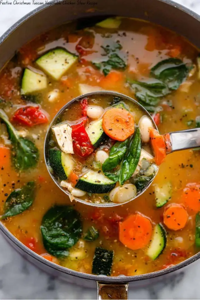 Festive Christmas Tuscan Vegetable Chicken Stew 4 Festive Christmas Tuscan Vegetable Chicken Stew