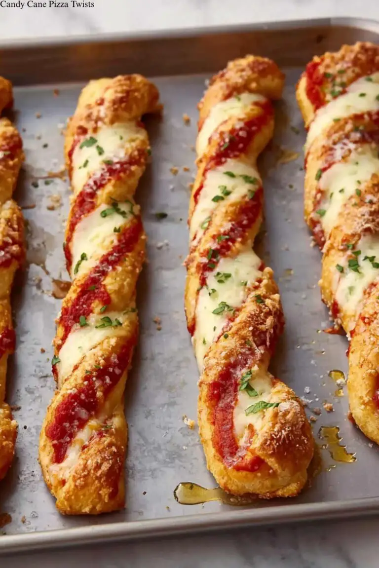 Candy Cane Pizza Twists