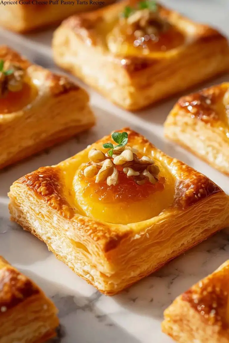 Apricot Goat Cheese Puff Pastry Tarts Recipe