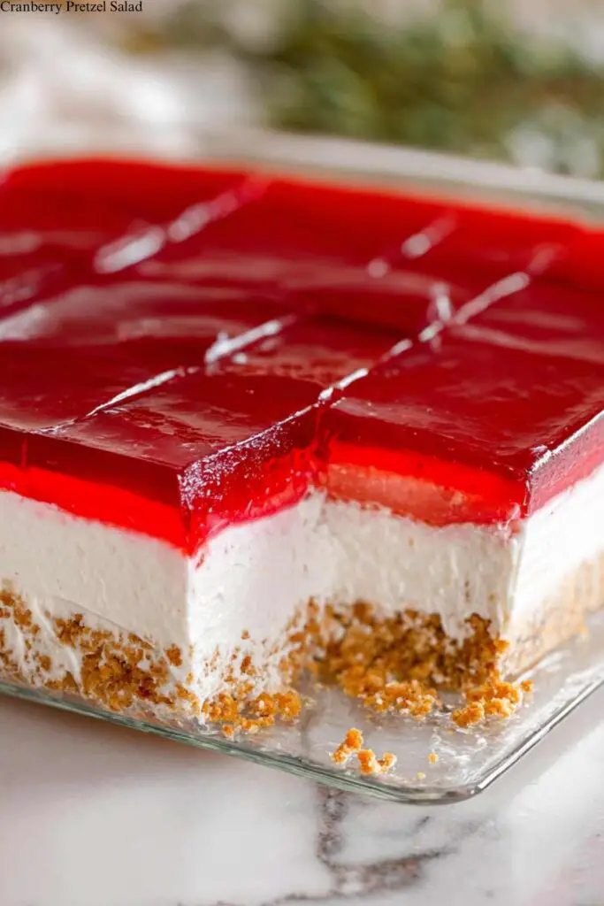 Cranberry Pretzel Salad 4 Cranberry Pretzel Salad