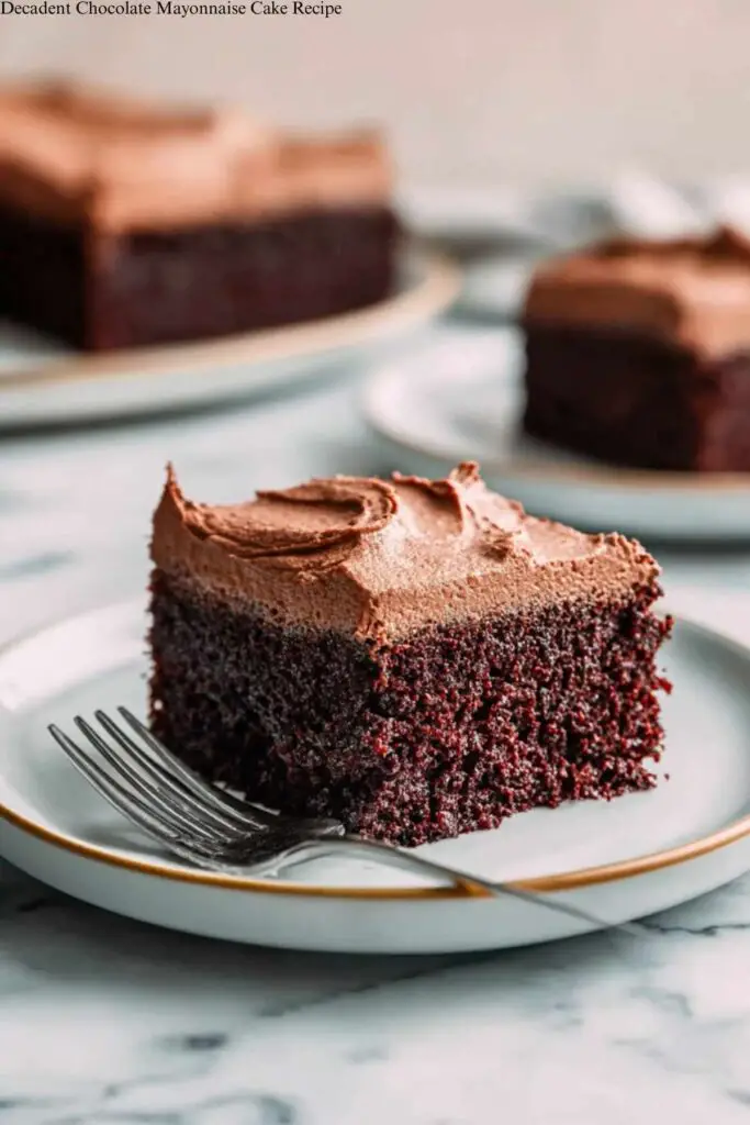 Decadent Chocolate Mayonnaise Cake Recipe 4 Decadent Chocolate Mayonnaise Cake Recipe