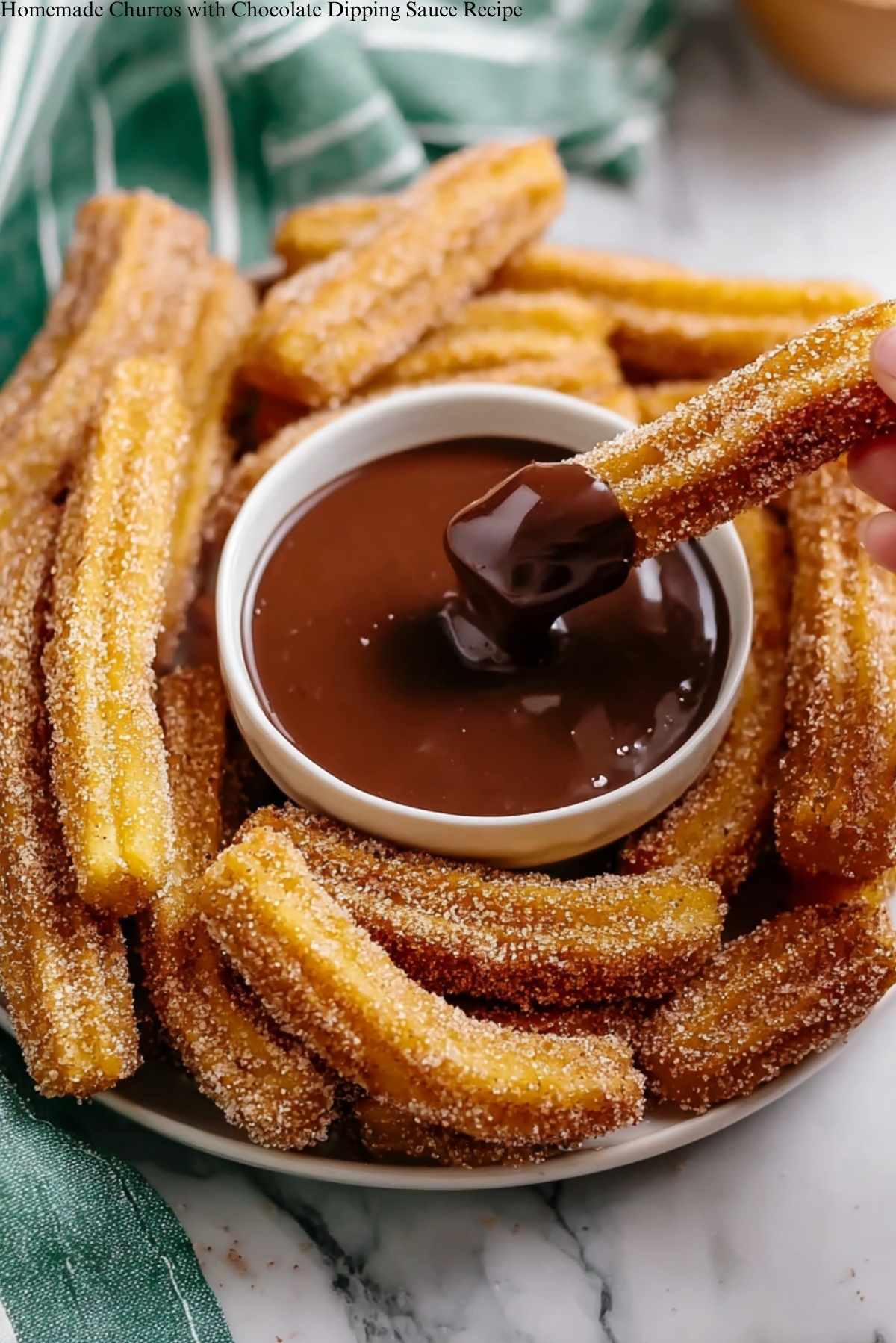 Homemade Churros with Chocolate Dipping Sauce Recipe