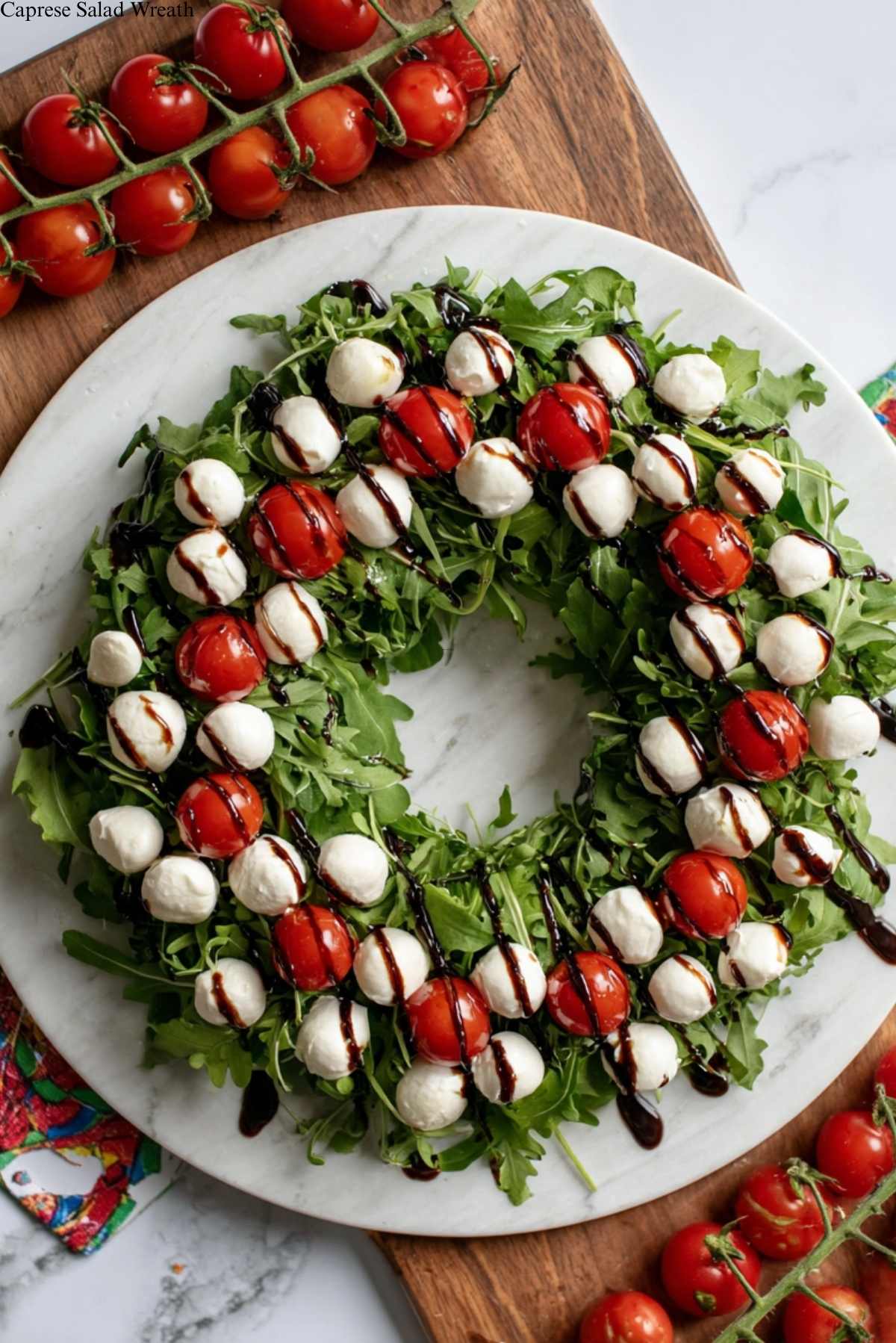 Caprese Salad Wreath