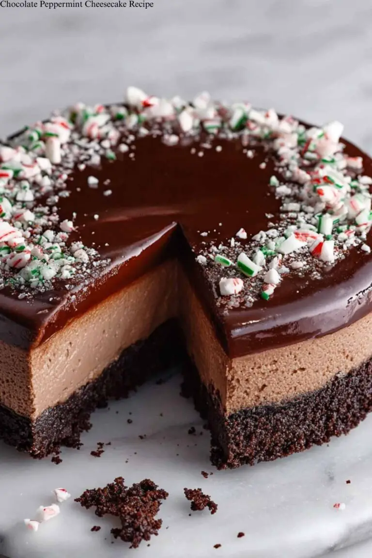 Chocolate Peppermint Cheesecake Recipe