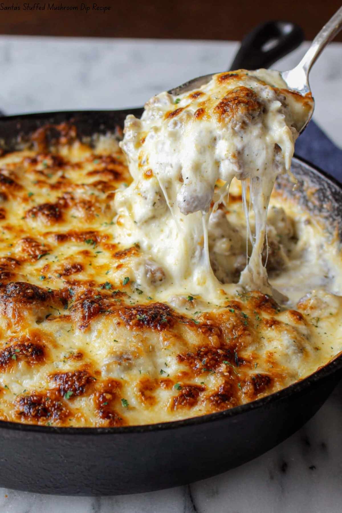 Santa’s Stuffed Mushroom Dip
