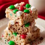 Christmas Krispies Treats with M&Ms Recipe