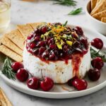 Santa’s Baked Brie with Cranberry Sauce Recipe