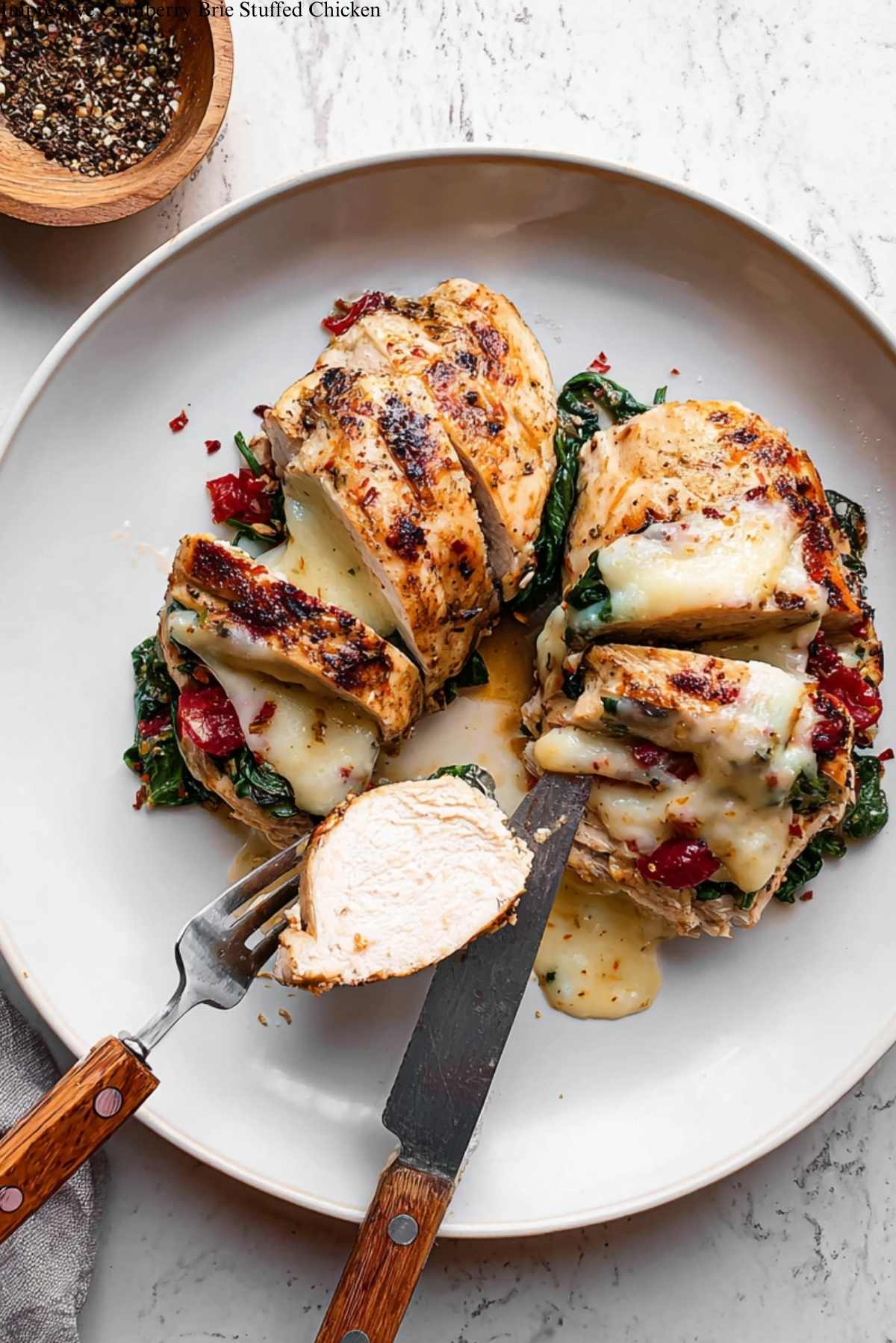 Impressive Cranberry Brie Stuffed Chicken