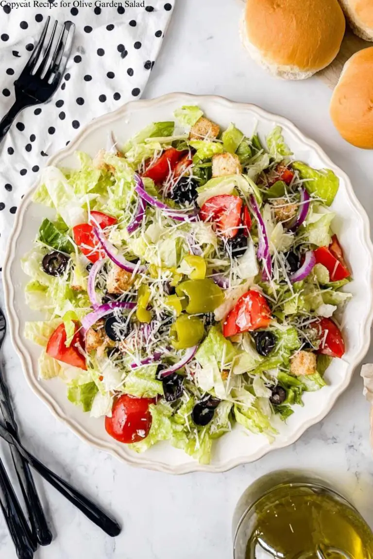 Copycat Recipe for Olive Garden Salad
