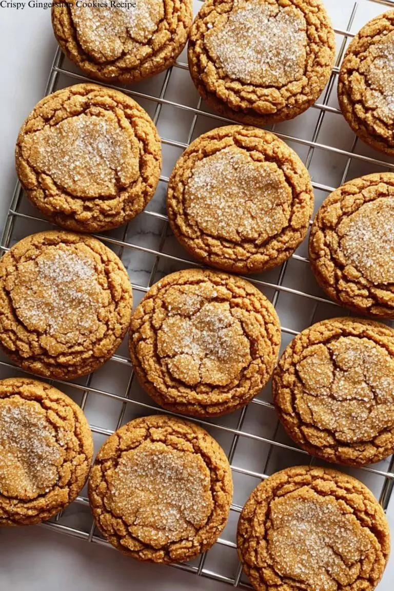 Crispy Gingersnap Cookies Recipe