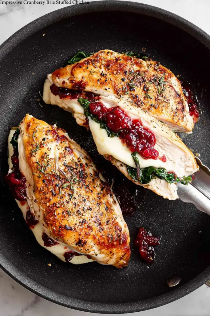 Impressive Cranberry Brie Stuffed Chicken 4 Impressive Cranberry Brie Stuffed Chicken