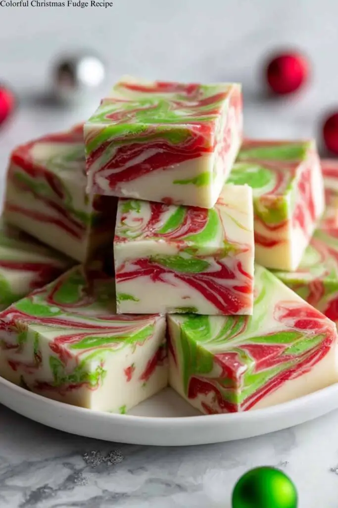 Colorful Christmas Fudge Recipe