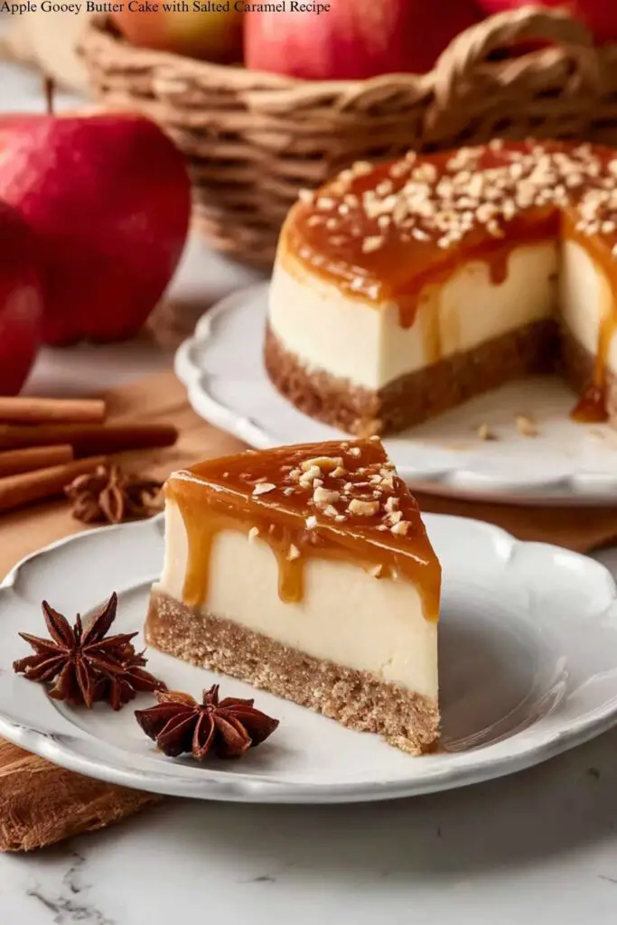 Apple Gooey Butter Cake with Salted Caramel Recipe 4 Apple Gooey Butter Cake with Salted Caramel Recipe